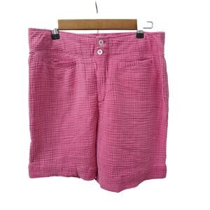 Soft  Suroundings Pink Shorts w/Pockets Elastic Waist Made in India S